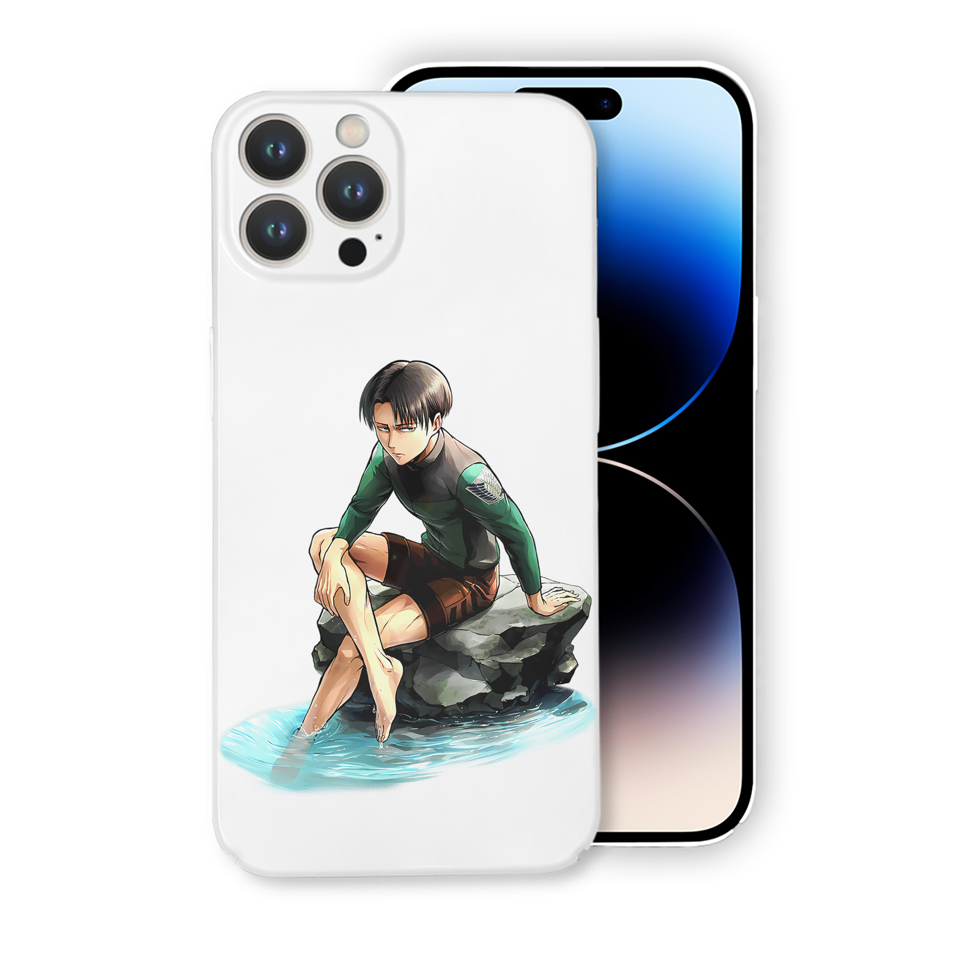 （画像用） 進撃の巨人 リヴァイ·アッカーマン Attack on Titan Levi Ackerman 【iPhone 14シリーズ対応】ハードケース